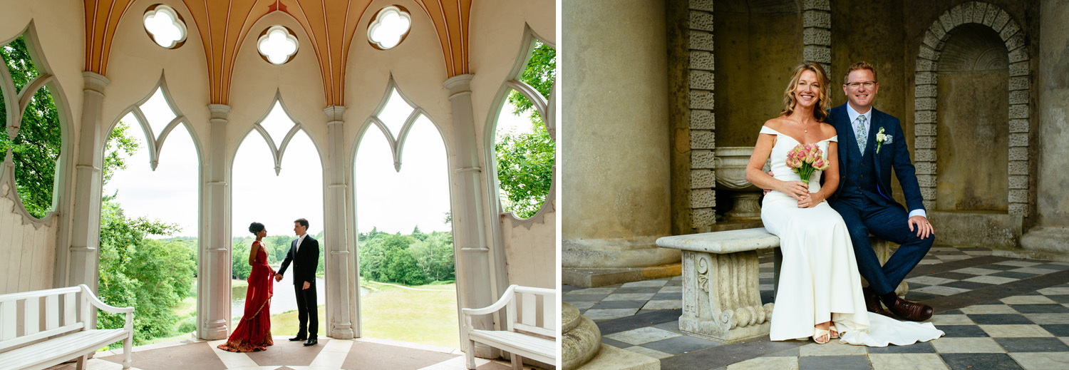 Photographs of newly married couples on their wedding day taken by wedding photographer Richard Eaton.